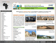 Tablet Screenshot of continent-africain.com